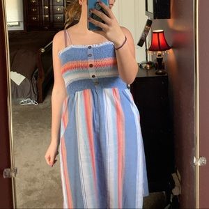 striped sundress